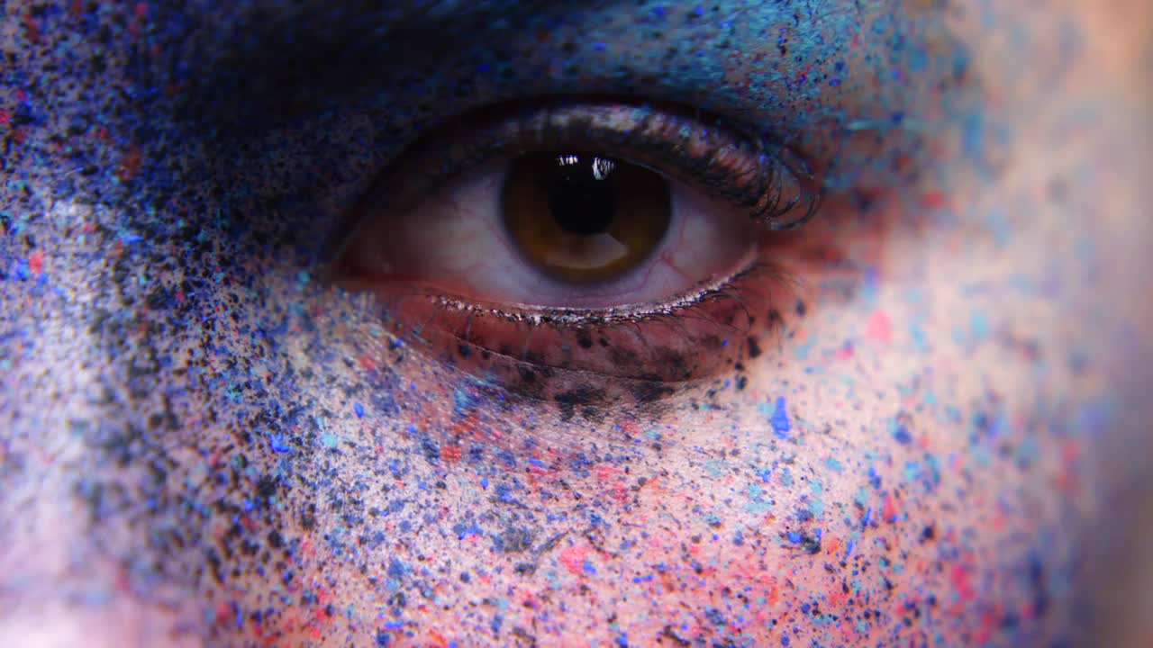 Eyes, art and creative with the eye of a woman