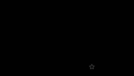 abstract creative animated background. geometric shapes and snowflakes. black background. 4k video
