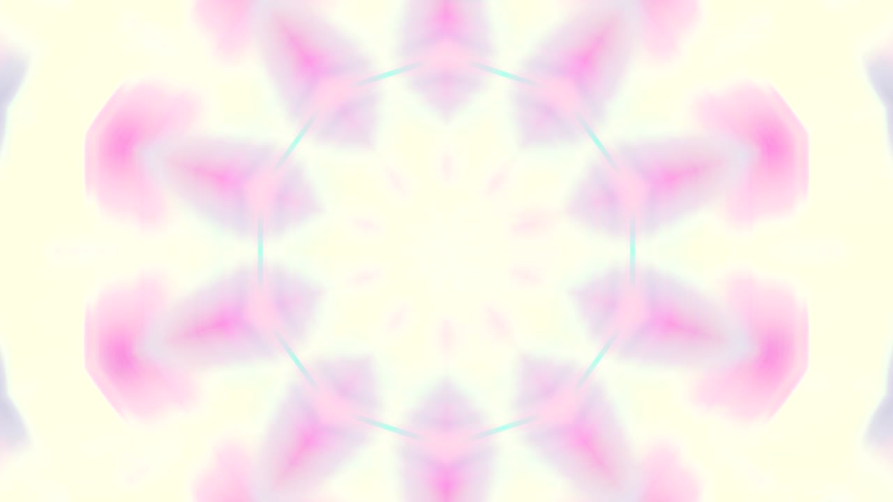 kaleidoscopio en movimiento. gráficos en movimiento de 4k