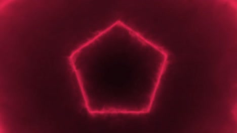 múltiples formas hexagonales que se mueven y cambian de color contra un fondo negro