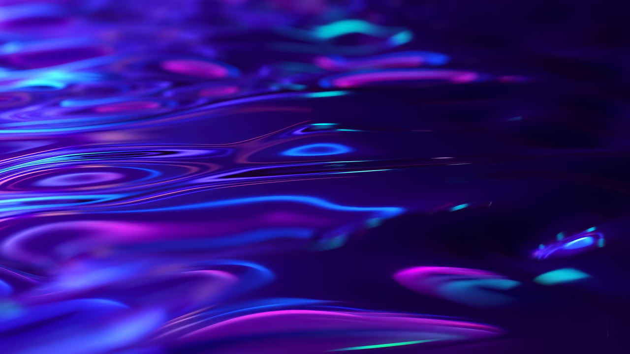 Superficie liquida astratta dinamica con colori neon luminosi