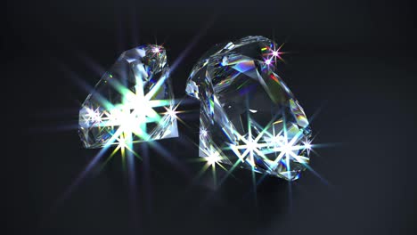 tres diamantes brillantes