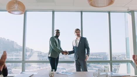 business-people-handshake-in-boardroom-meeting-successful-corporate-partnership-deal-executives-shaking-hands-colleagues-clapping-hands-welcoming-opportunity-for-cooperation-in-office-4k