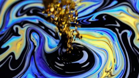 abstract paint pouring