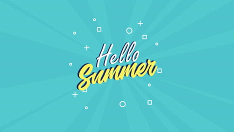 안하세요 여름 그래픽 디자인