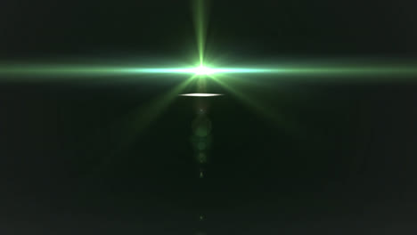 animation of glowing green light on black background