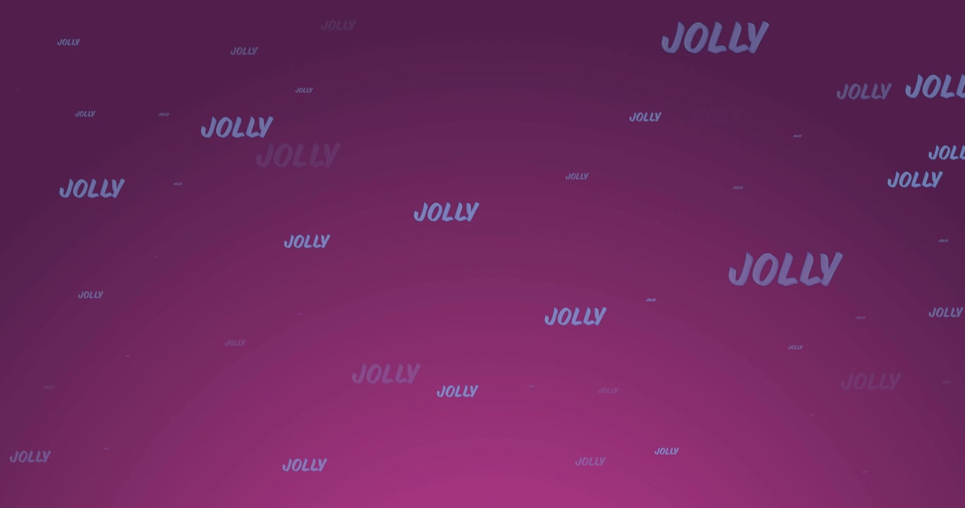 Animation of multiple jolly texts at christmas on pink background