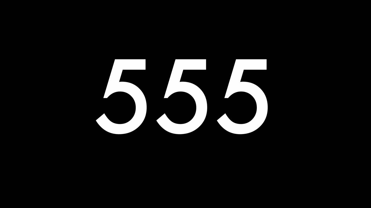 Animated counting random numbers animation kinetic