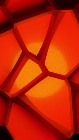 patrón geométrico abstracto rojo y naranja