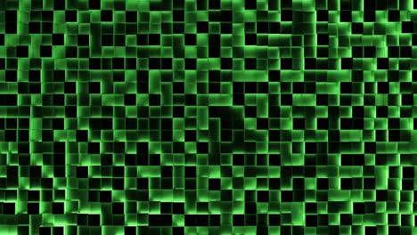 Green-illuminated-blocks-moving-in-up-and-down-pattern