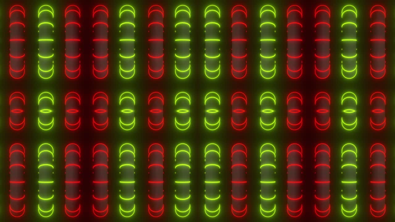 patrón geométrico de neón