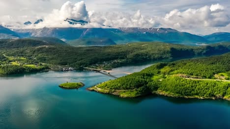 Schöne-Natur-Norwegen-Naturlandschaft.-Strudel-Des-Strudels-Von-Saltstraumen,-Nordland,-Norwegen