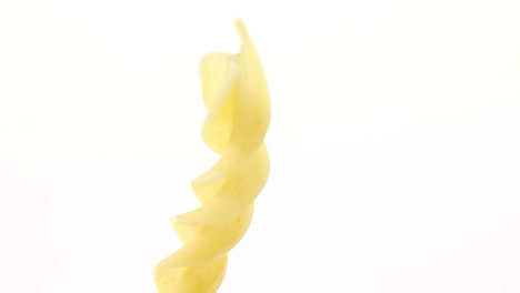 primer plano de la pasta de gemelli
