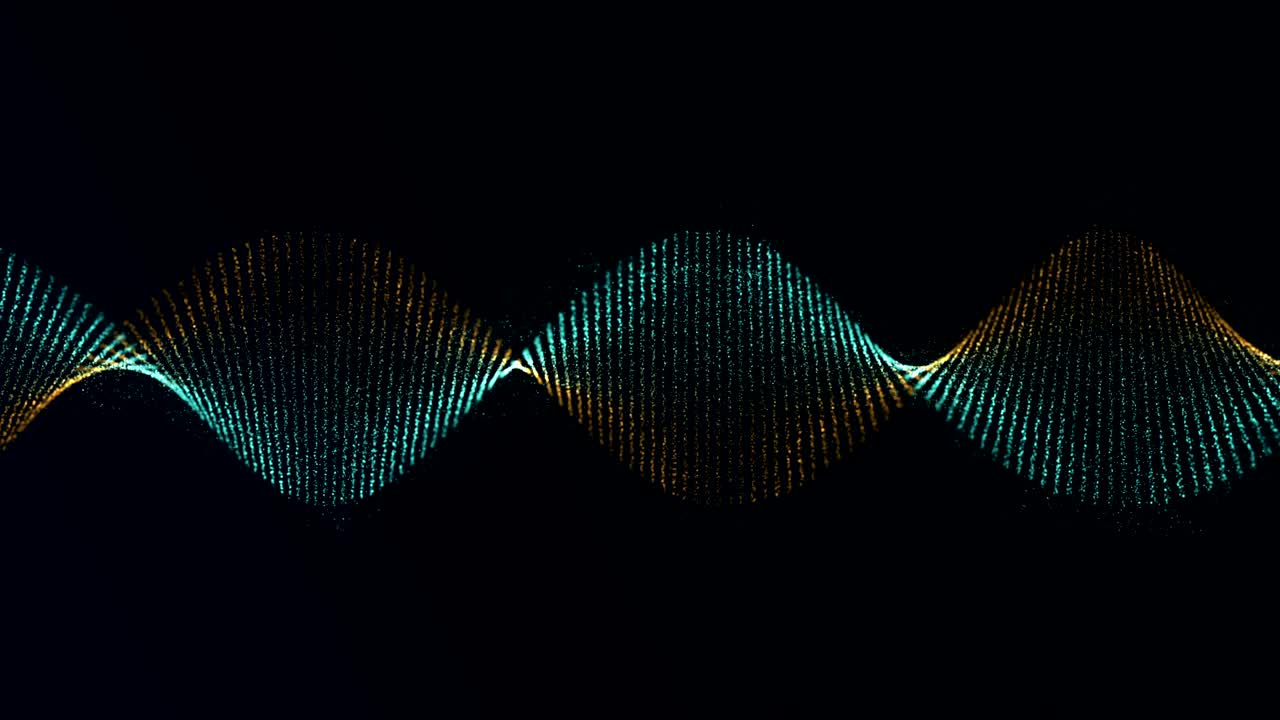 abstract stylised double helix structure rotating animation background blue gold