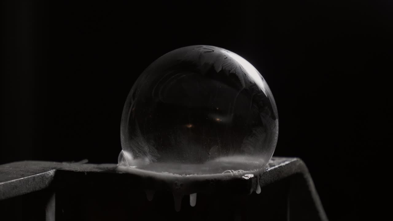 얼어붙는 거품의 모션 제어 시간 경과 시퀀스