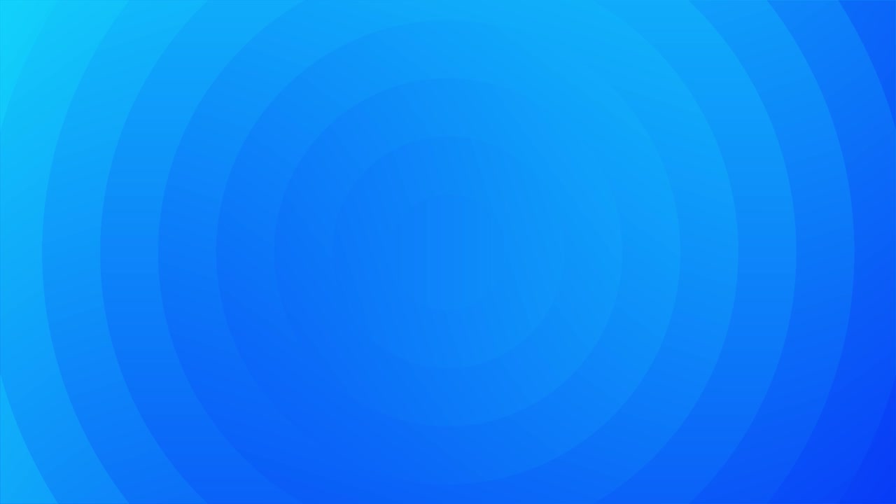 círculos de desplazamiento formas en fondo gradiente animado patrón abstracto dinámico gráficos de movimiento 3d túnel de giro telón de fondo digital iluminación color azul