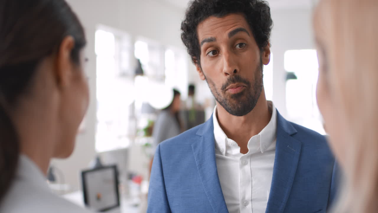 gente de negocios, conversación