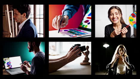 creative professionals in action