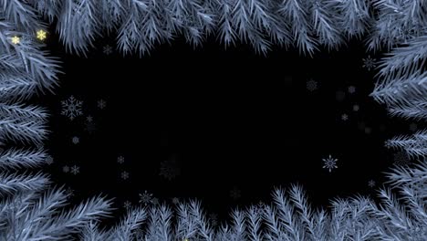 feliz navidad 4k árbol de animación invierno nieve caída invierno bucle de fondo.