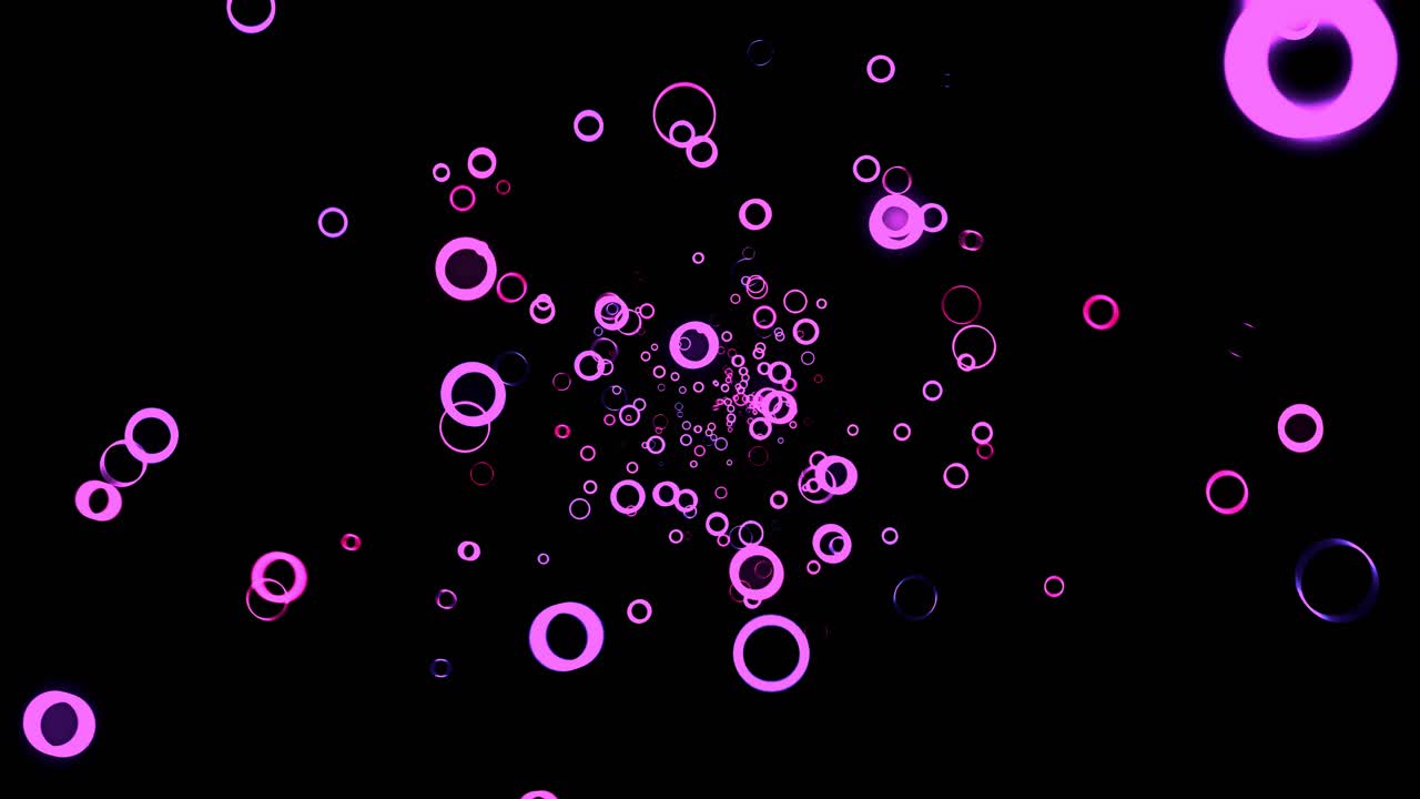 anillos brillantes abstractos