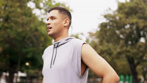 Breathing,-exercise-and-indian-man-runner