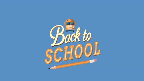 Animation-of-back-to-school-text-on-blue-background