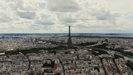 paris skyline with eiffel tower