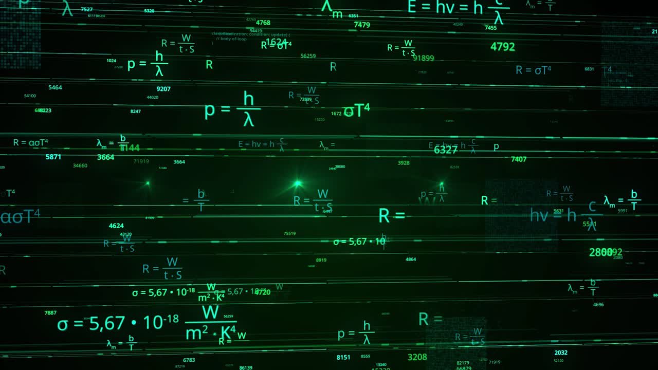 Abstract Digital Physics Equations