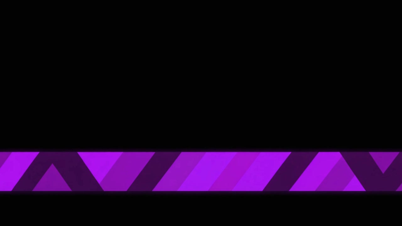 Animation graphique de tiers inférieur géométrique violet
