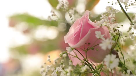 pink rose arrangement