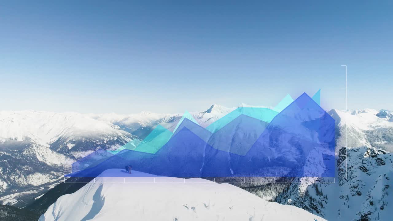 풍경에 대한 데이터 처리의 애니메이션