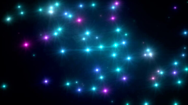 Camera flash light on black background seamless loop animation