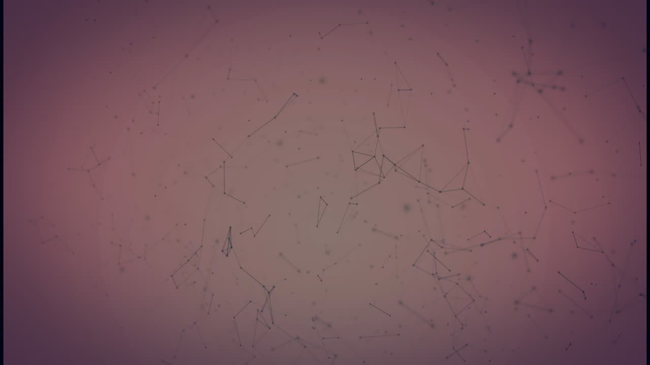 animación de la red de conexiones sobre fondo rojo