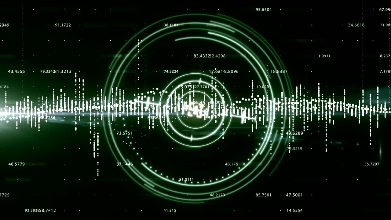el elemento hud biométrico de 4k.