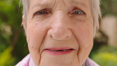 Face-portrait,-senior-woman
