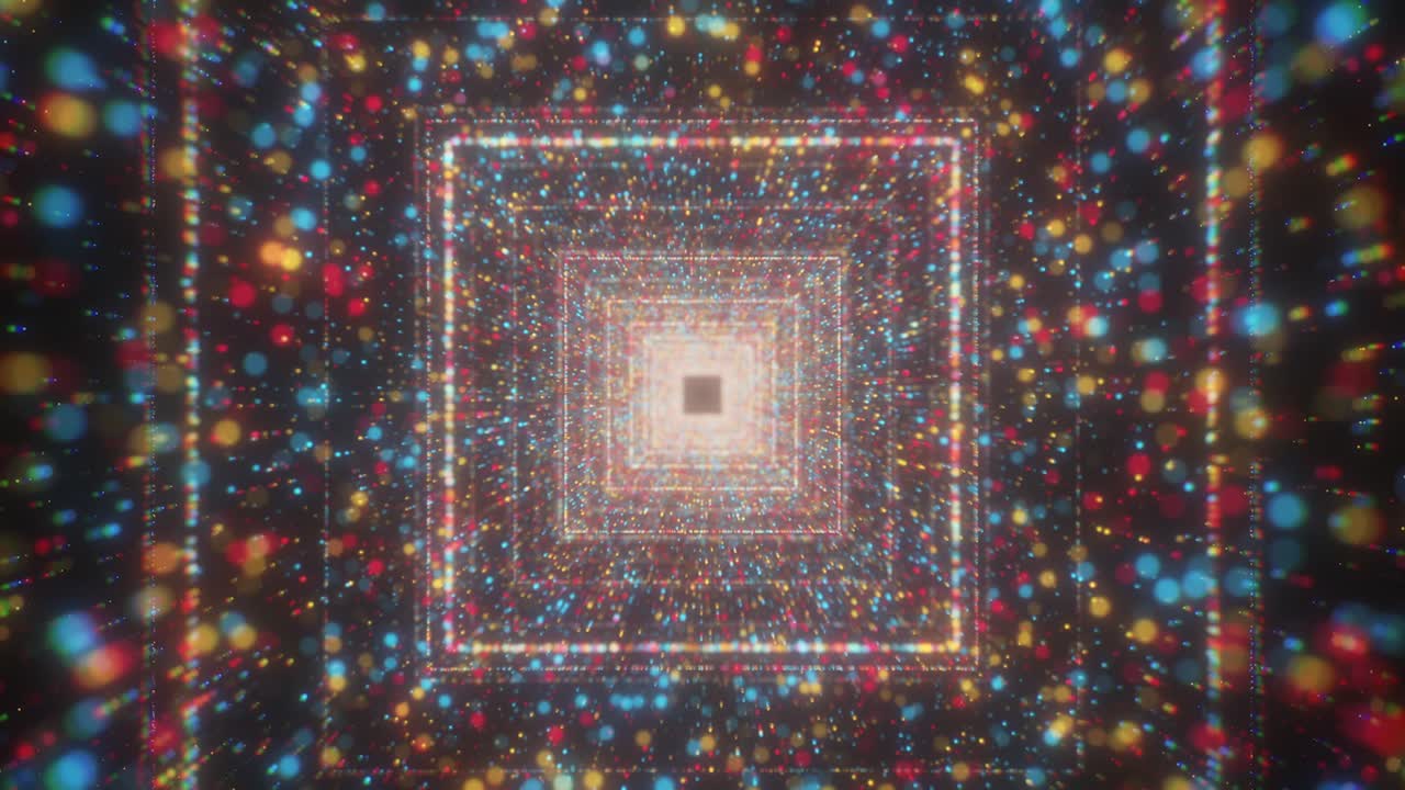 túnel de luz abstracto