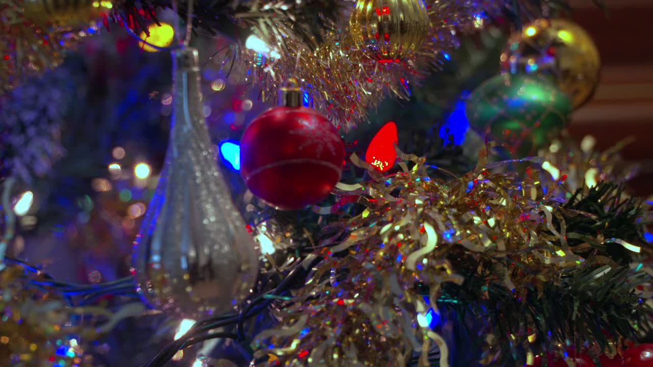 adornos de árbol de navidad rollo enfoque bc 4k uhd