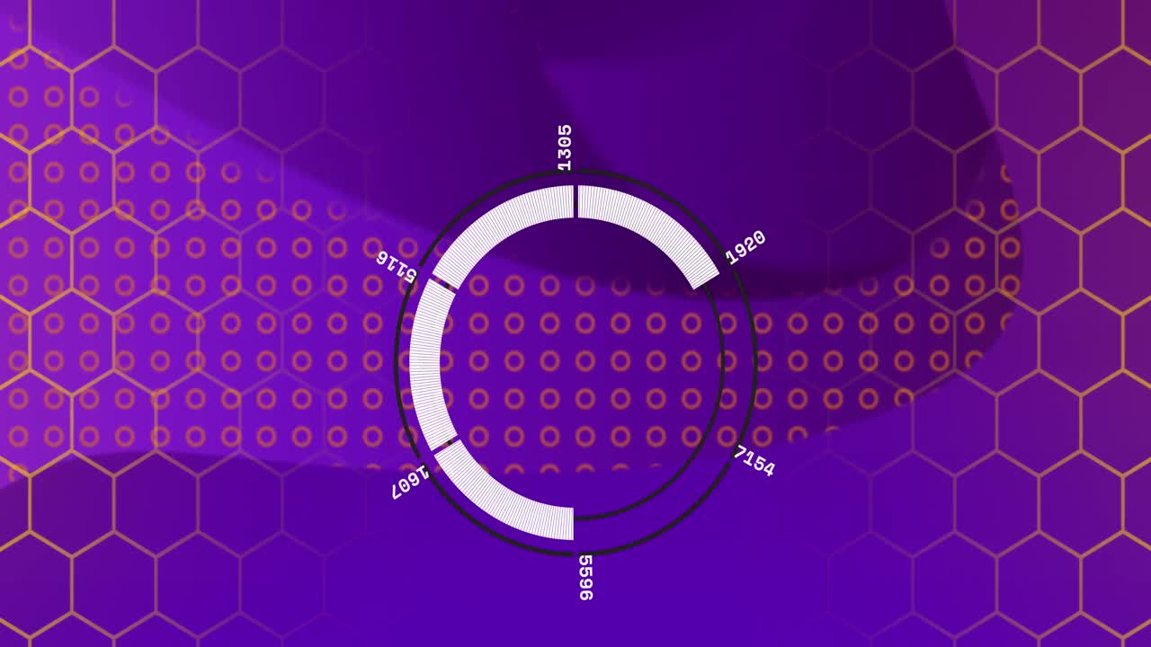 animación del procesamiento de datos sobre el escaneo del alcance