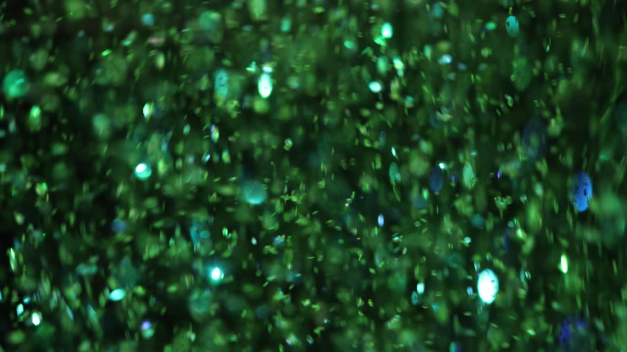 Green Sparkle and Glitter Abstract
