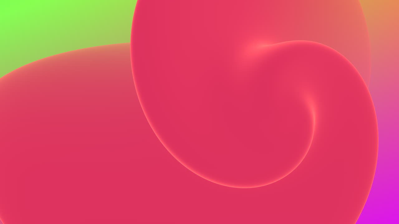 forma abstracta roja que fluye en color degradado verde