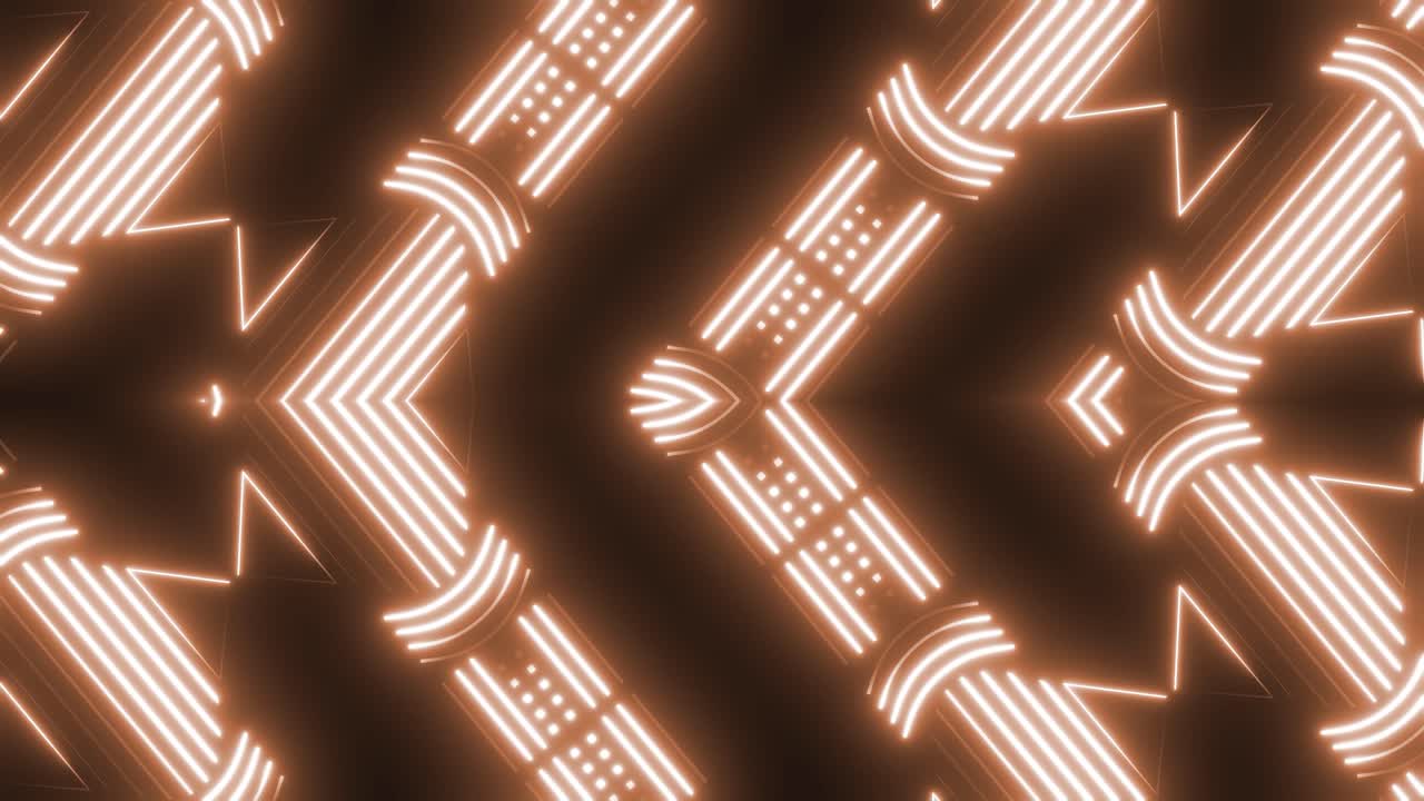 Abstract Neon Geometric Pattern