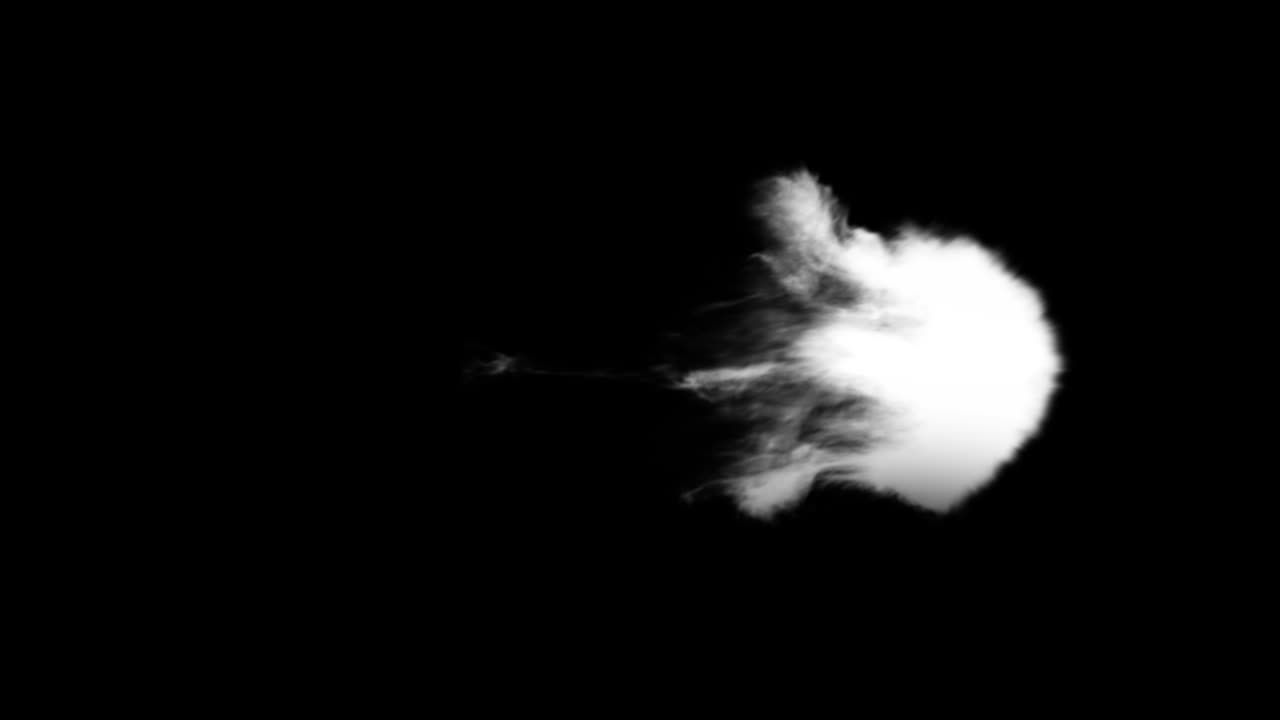 중간 크기의 연기 후프 또는 알파 채널을 가진 먼지 후프