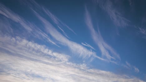 blue sky with clouds timelapse