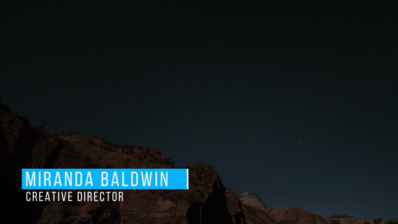 Night Landscape with Text Overlay