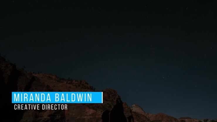 Night Landscape with Text Overlay