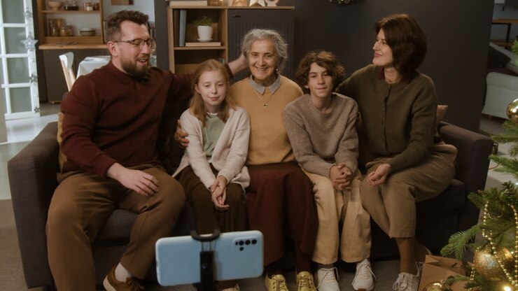 Family Christmas Portrait