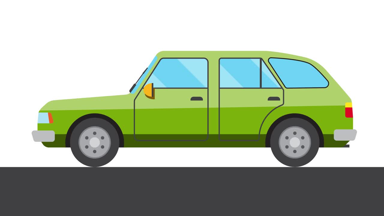 움직이는 자동차의 애니메이션