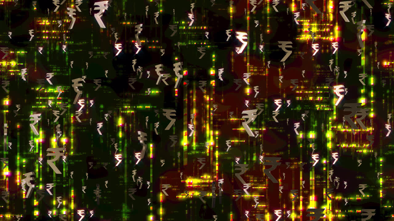 azulejos de bucle de fondo de rupia