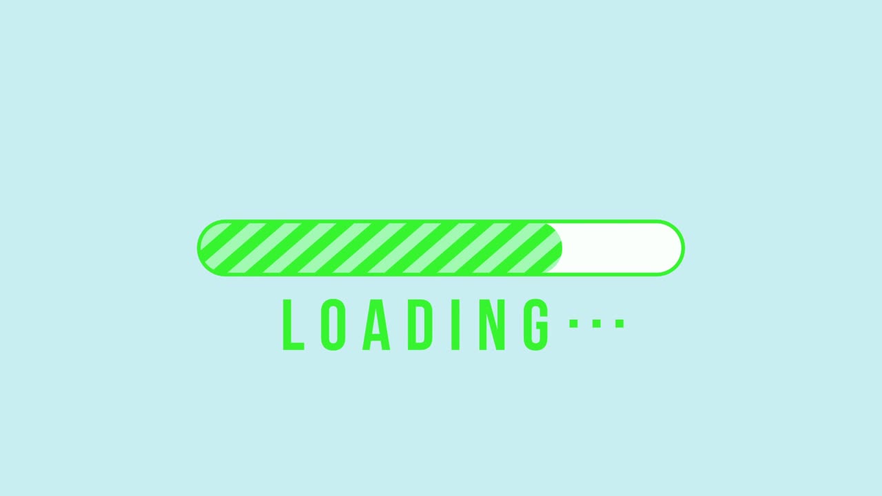 Simple progress bar animation Green