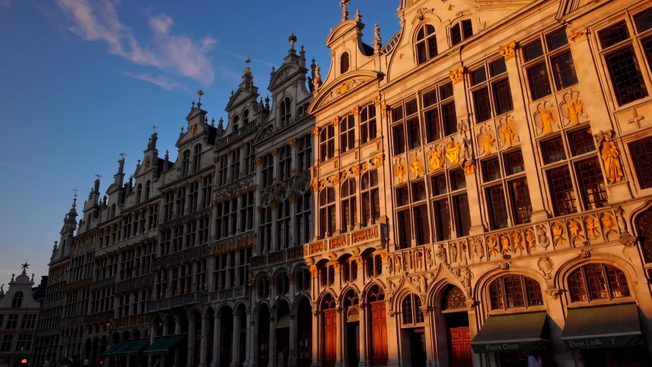 Grand Place, Bruxelles al tramonto